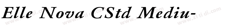 Elle Nova CStd Mediu字体转换